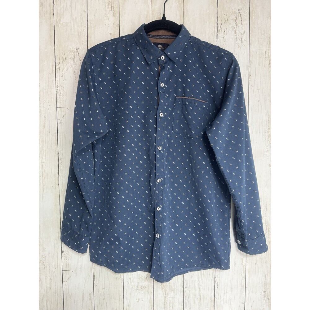 Craft Flow Big Boy Shirt Size 14-L Blue Long Sleeves